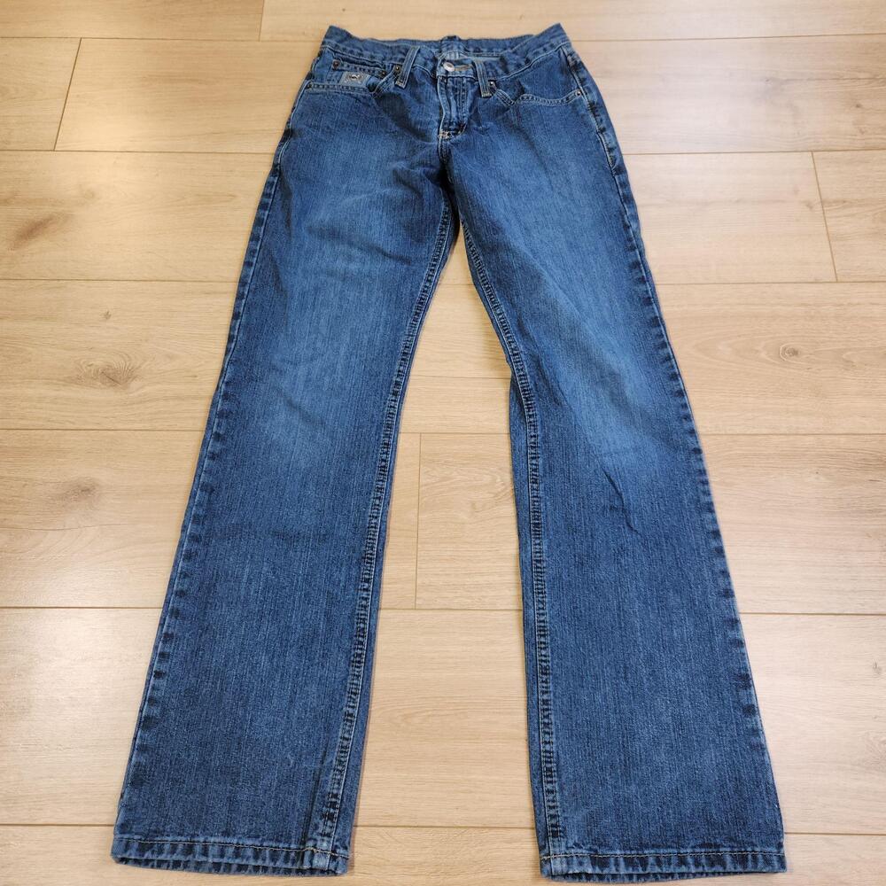 Cinch Silver Label Jeans Mens 27x32 Blue Med Wash Regular Straight Western Denim